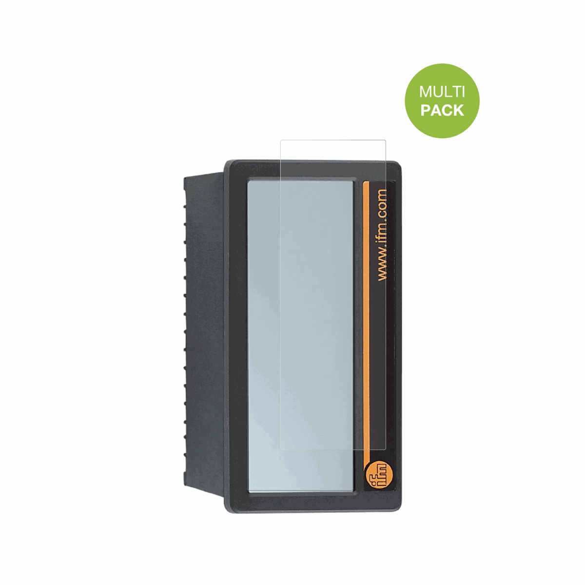 ifmDX2055 mit aufgebrachter dipos Displayschutzfolie, die l�stige Fingerabdr�cke minimiert