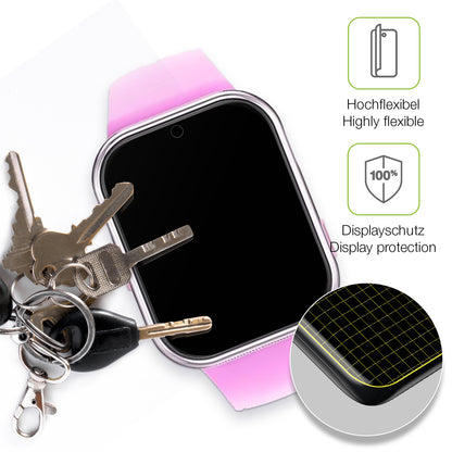 dipos Displayschutz für Igreeman Kinder Smartwatch, transparente Oberfläche, perfekte Passform auch für die Rundungen