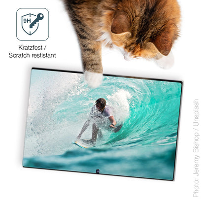 dipos Displayschutz für iHunt PC 10 Pro, transparente Oberfläche, perfekte Passform auch für die Rundungen