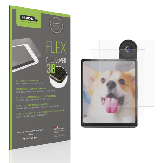 Matte Displayschutzfolie von dipos passend für ikkomindone pro, 100% Displayabdeckung und blasenfreie Montage
