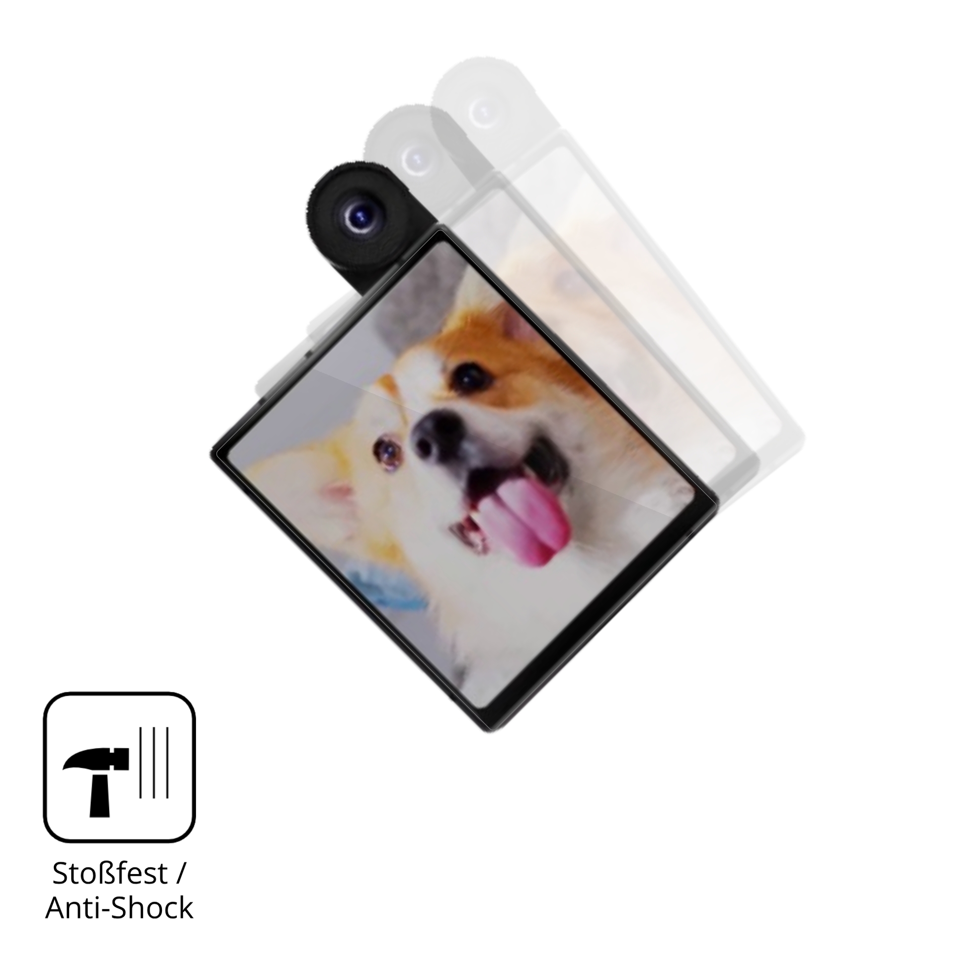 Schutz gegen Kratzer auf dem ikkomindone pro Glas durch Schlüssel oder Ähnliches