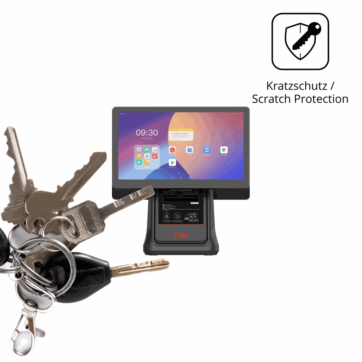 2x Schutzfolie matt für IMIN D3 15.6 Zoll Display-Schutzfolie