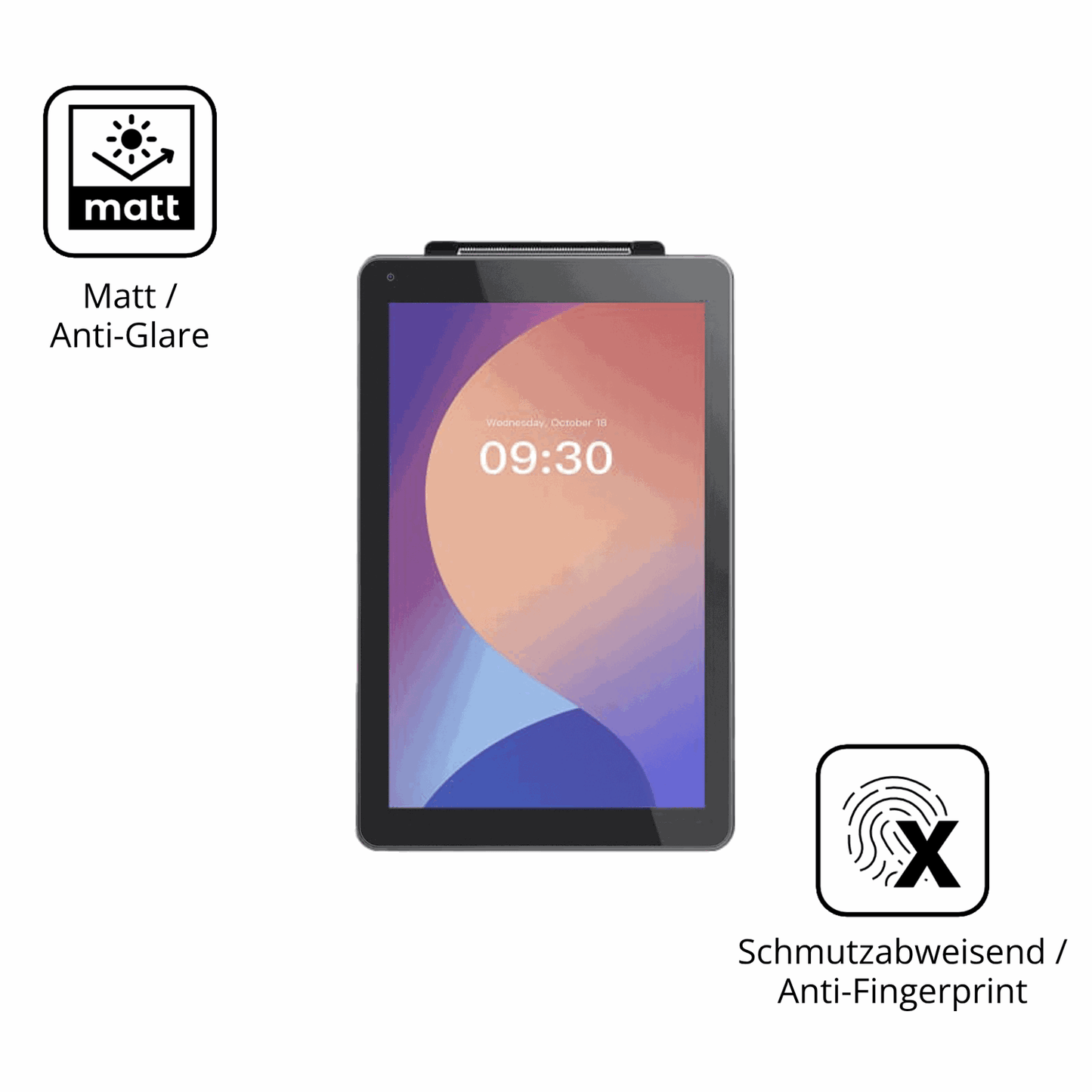 2x Schutzfolie matt für IMIN M2 MAX 8 Zoll Display-Schutzfolie