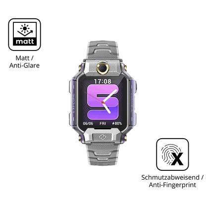 9H Hartbeschichtete, flexible Folie passend zugeschnitten für imoo Watch X10