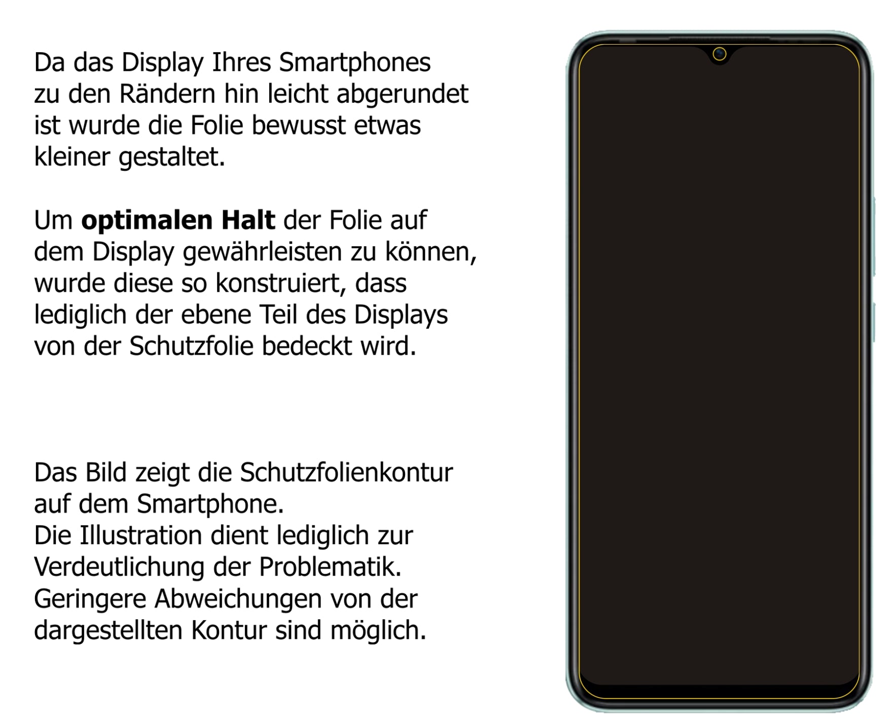 Privatsphäre-Schutz durch Sichtschutz-Folie passend zugeschnitten für Infinix Hot 10 Play