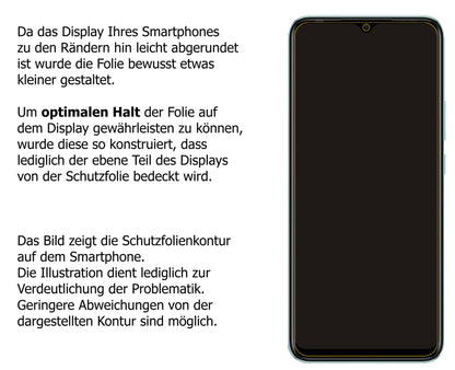 Privatsphäre-Schutz durch Sichtschutz-Folie passend zugeschnitten für Infinix Hot 10 Play