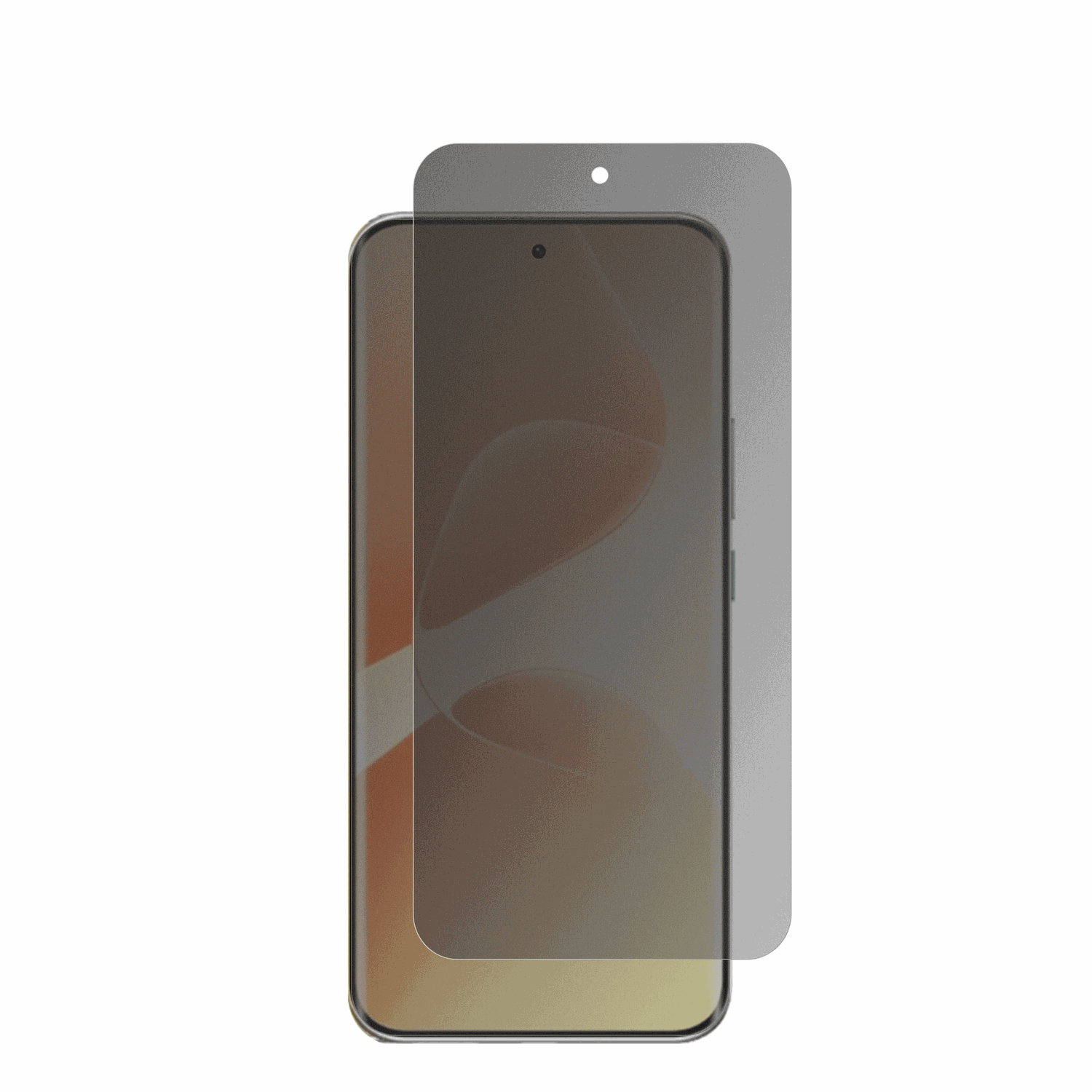 infinixhot 60 pro plus mit aufgebrachter dipos Flex Schutzfolie, die seitliche Einblicke blockiert