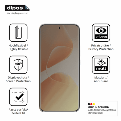 Flexible TPU-Folie passend zugeschnitten für infinixhot 60 pro plus, mit Privatsphäre-Schutz durch Sichtschutz-Folie