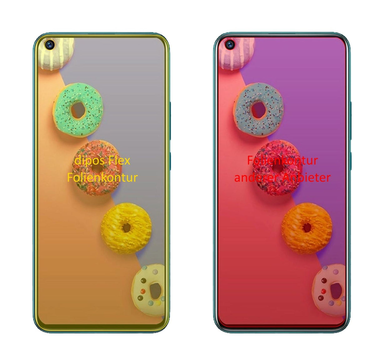 3x 3D Full Cover Schutzfolie für Infinix S5