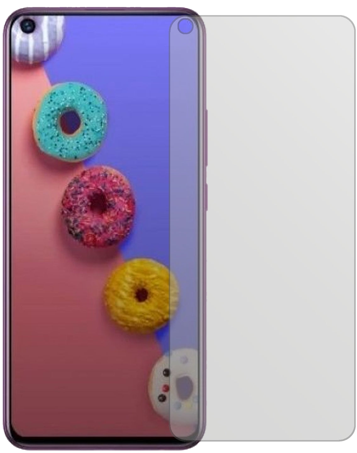 InfinixS5 Lite mit aufgebrachter dipos Displayschutzfolie, die lästige Fingerabdrücke minimiert