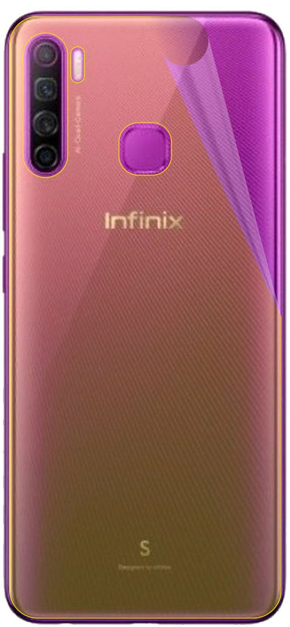 3x 3D Full Cover Schutzfolie für Infinix S5 Lite Rückseite