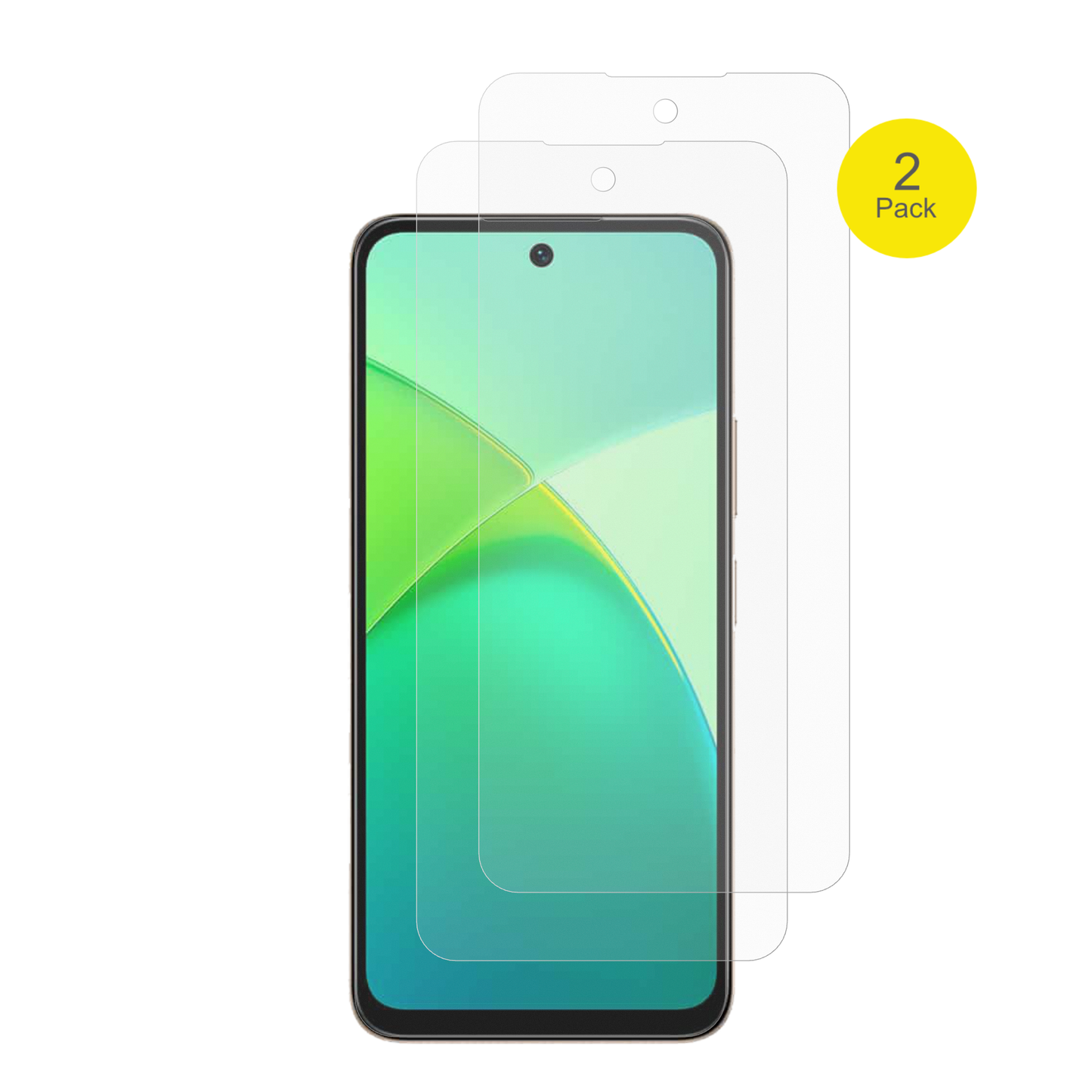 2x Full Cover Schutzfolie matt für Infinix Smart 10