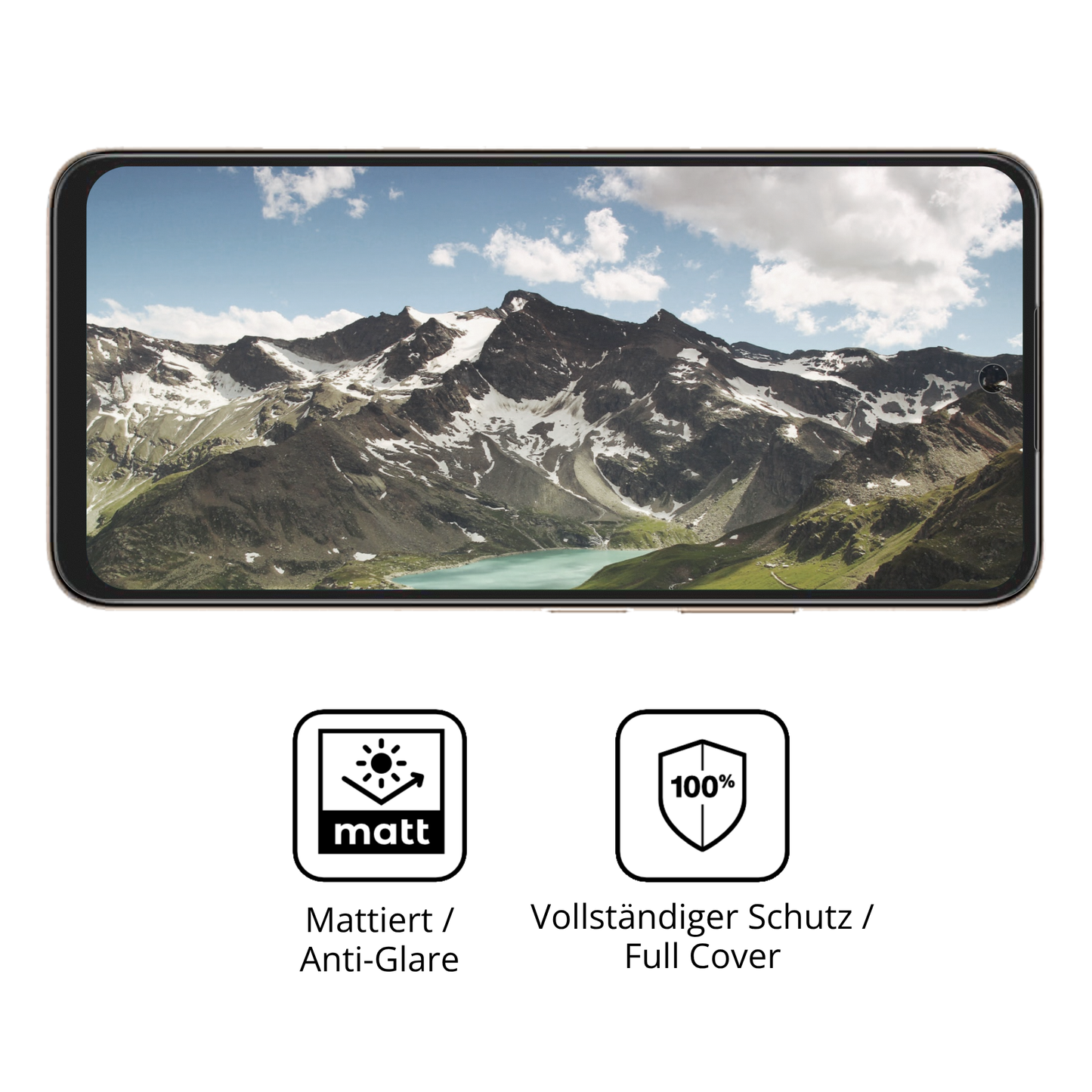 2x Full Cover Schutzfolie matt für Infinix Smart 10