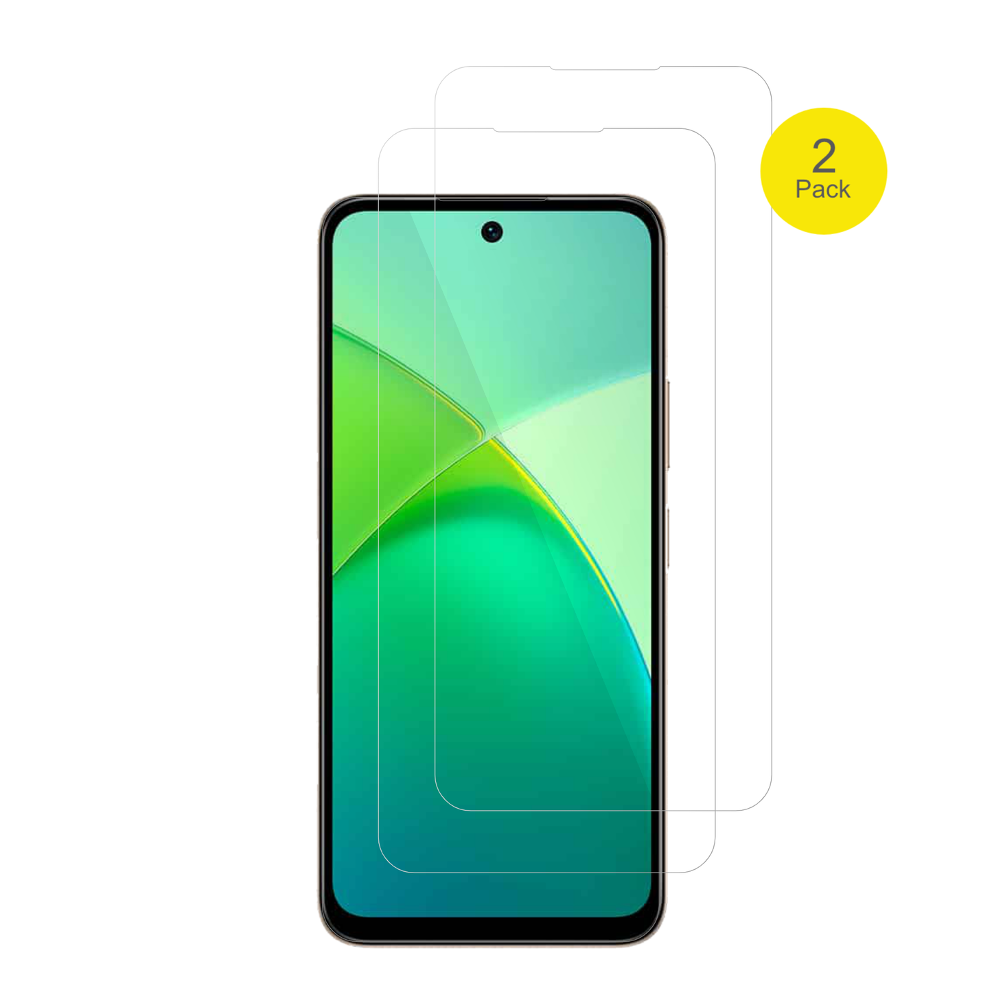 2x 3D Full Cover Schutzfolie für Infinix Smart 10
