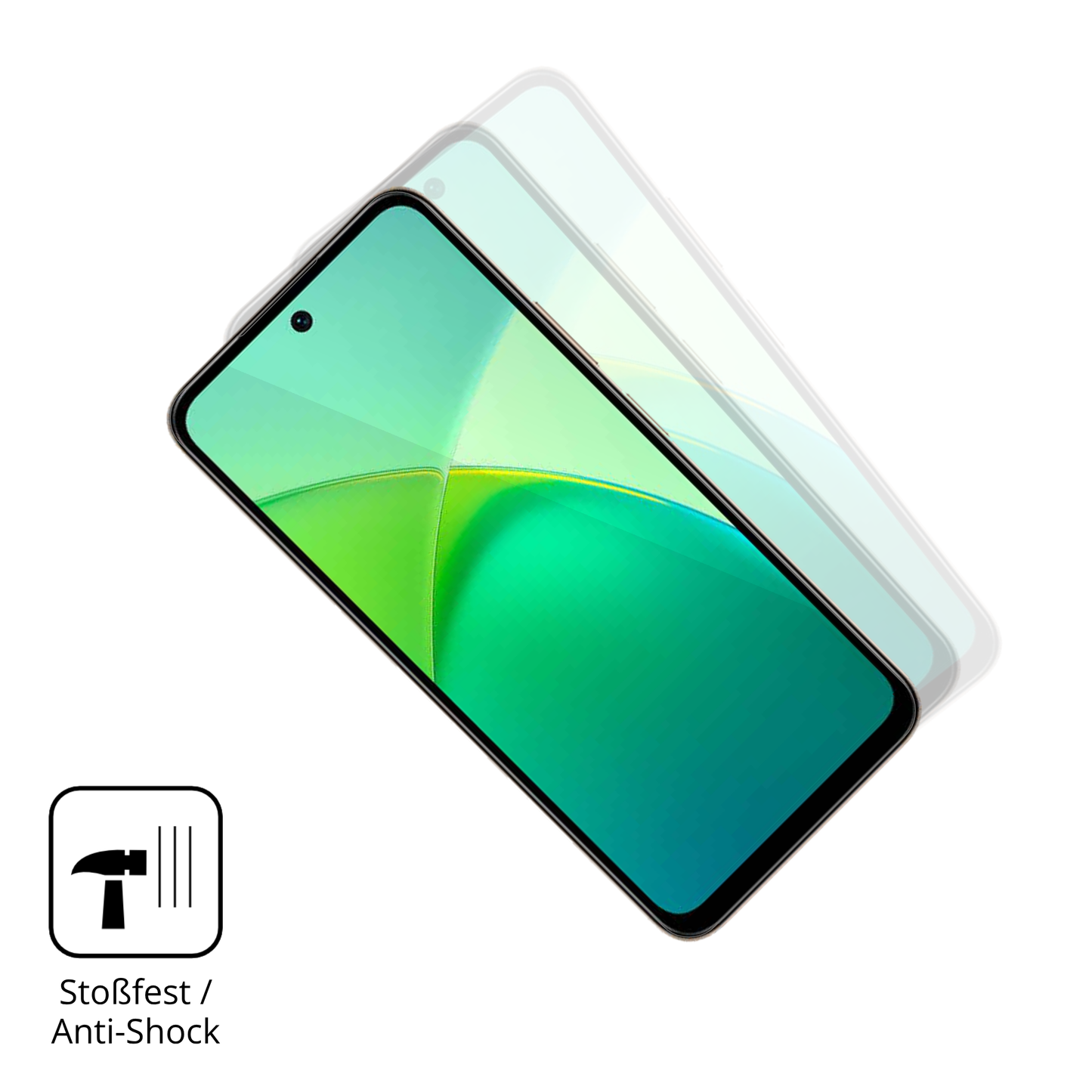 2x 3D Full Cover Schutzfolie für Infinix Smart 10