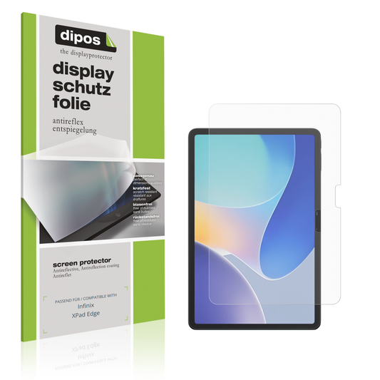 Matte Displayschutzfolie von dipos passend für Infinix XPad Edge, präziser Zuschnitt und blasenfrei montiert