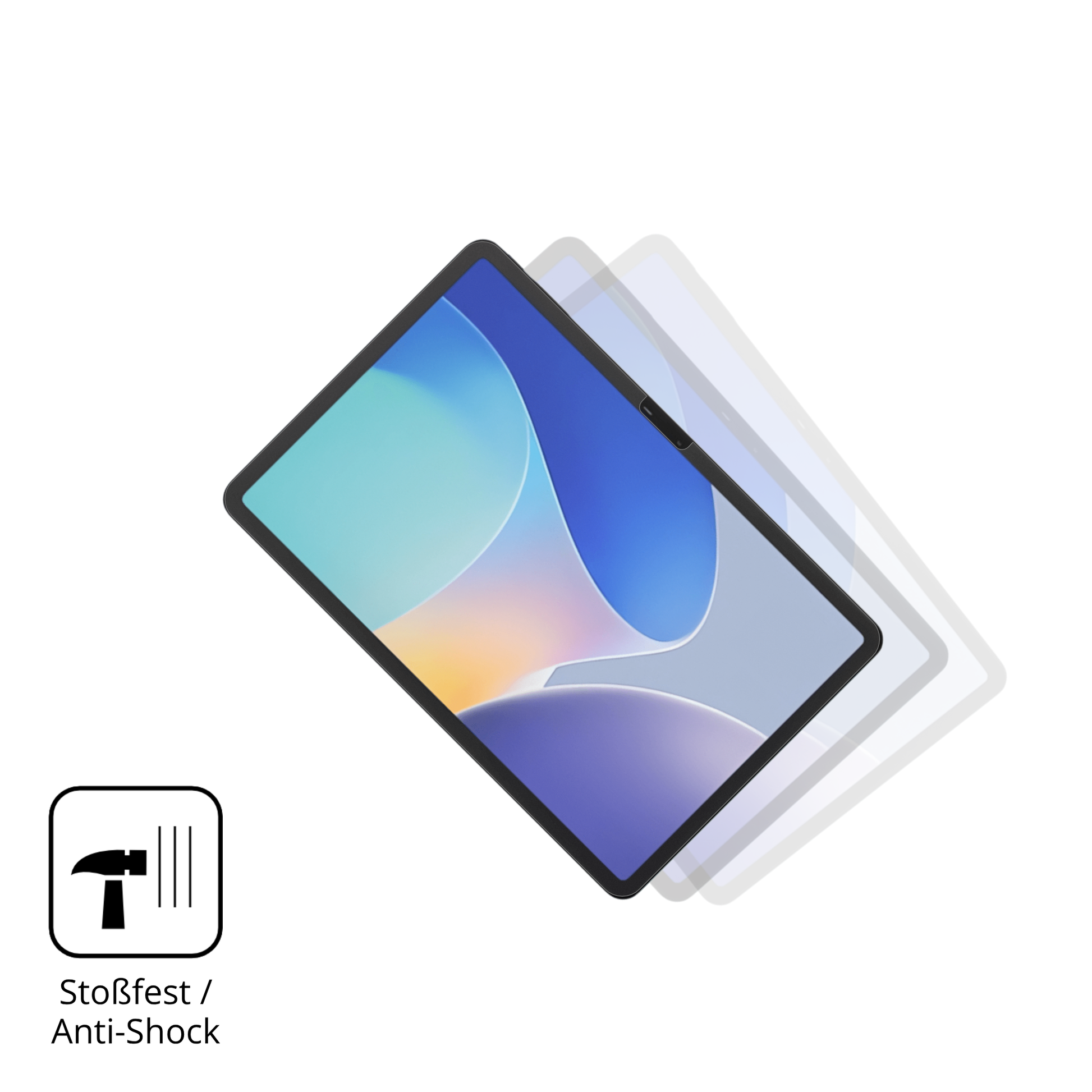Schutz gegen Kratzer auf dem Infinix XPad Edge Glas durch Schlüssel, Stöße gegen die Tischkante oder Stürze
