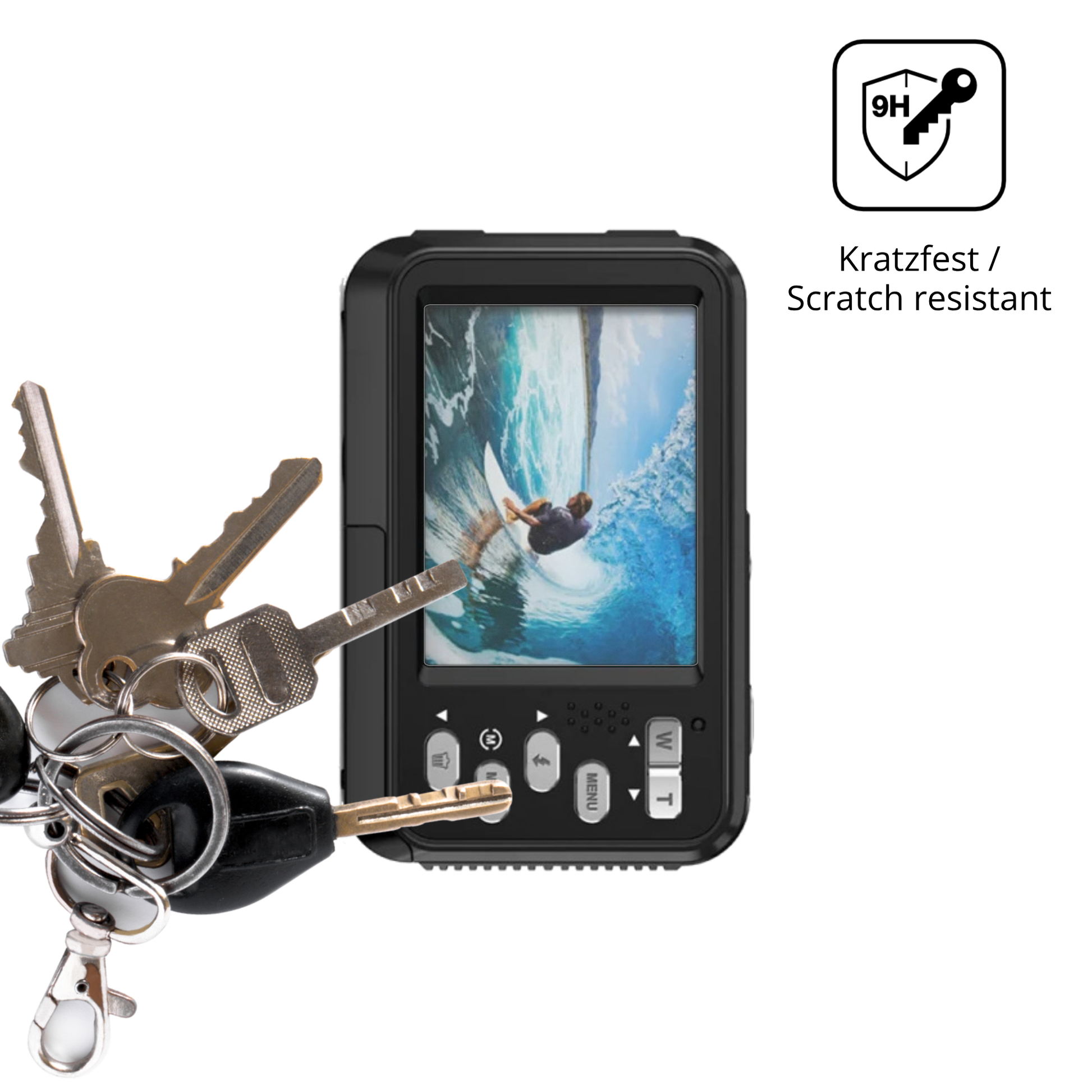 dipos Displayschutz für INF WDC901, mattierte Oberfläche, robuste Festigkeit und perfekte Passform