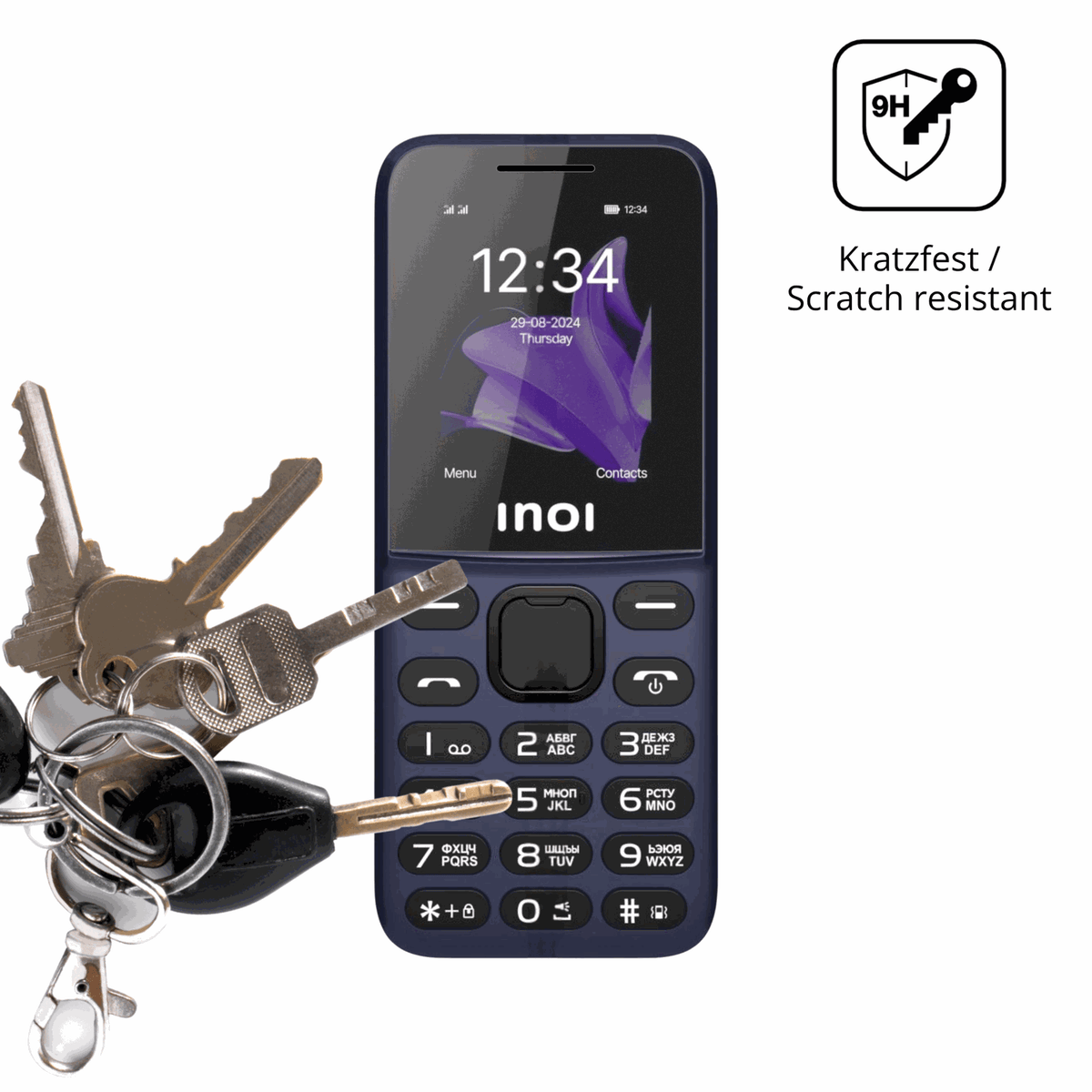 dipos Displayschutz für INOI 101 Classic, mattierte Oberfläche, robuste Festigkeit und perfekte Passform