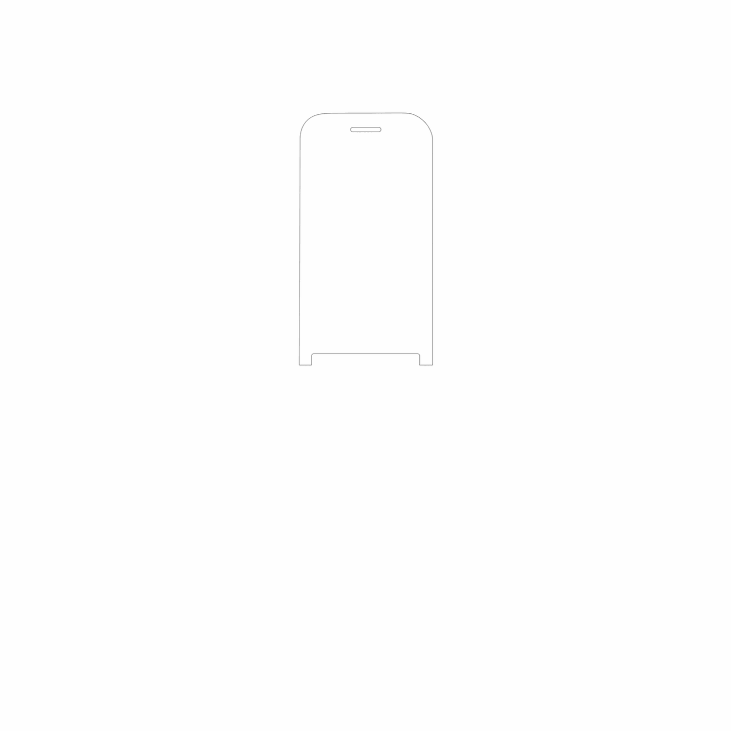 dipos Displayschutz für INOI 284 Flip 4G, mattierte Oberfläche, geringe Dicke und perfekte Passform