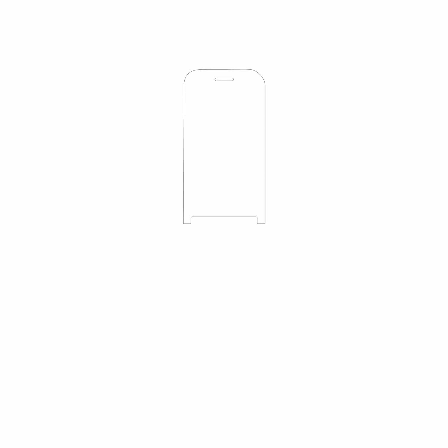 dipos Displayschutz für INOI 284 Flip 4G, mattierte Oberfläche, geringe Dicke und perfekte Passform