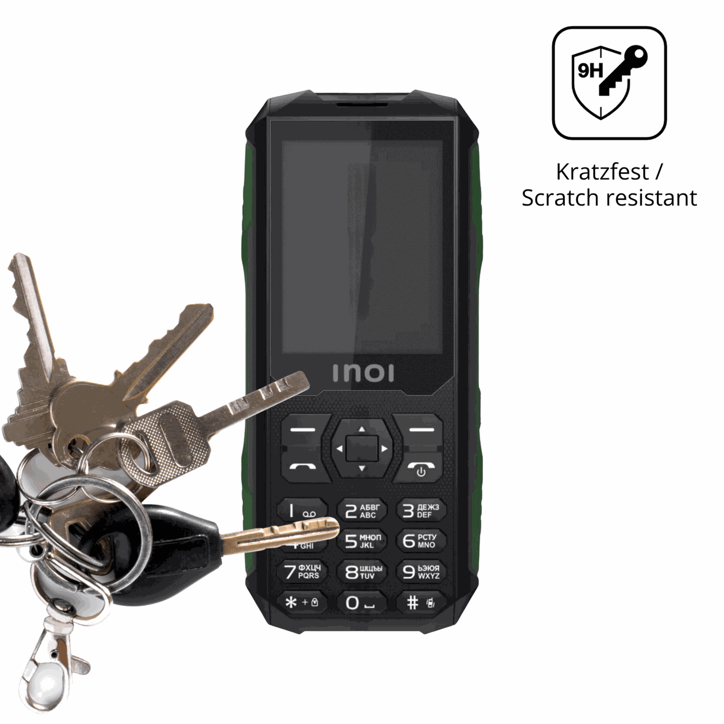 dipos Displayschutz für INOI 300 Savanna, mattierte Oberfläche, robuste Festigkeit und perfekte Passform