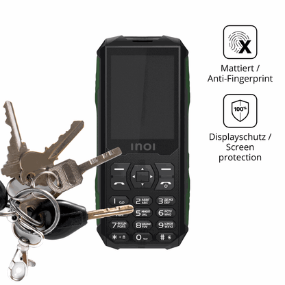 dipos Displayschutz für INOI 300 Savanna, mattierte Oberfläche, Blickschutzfilter und perfekter Passform