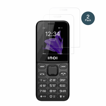 INOI140 Classic Lite 4G mit aufgebrachter dipos Flex Schutzfolie, glasklare Darstellung ohne Einschränkungen