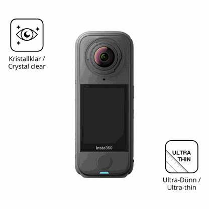 Dünne und klare Folie passend zugeschnitten für insta360x4 air