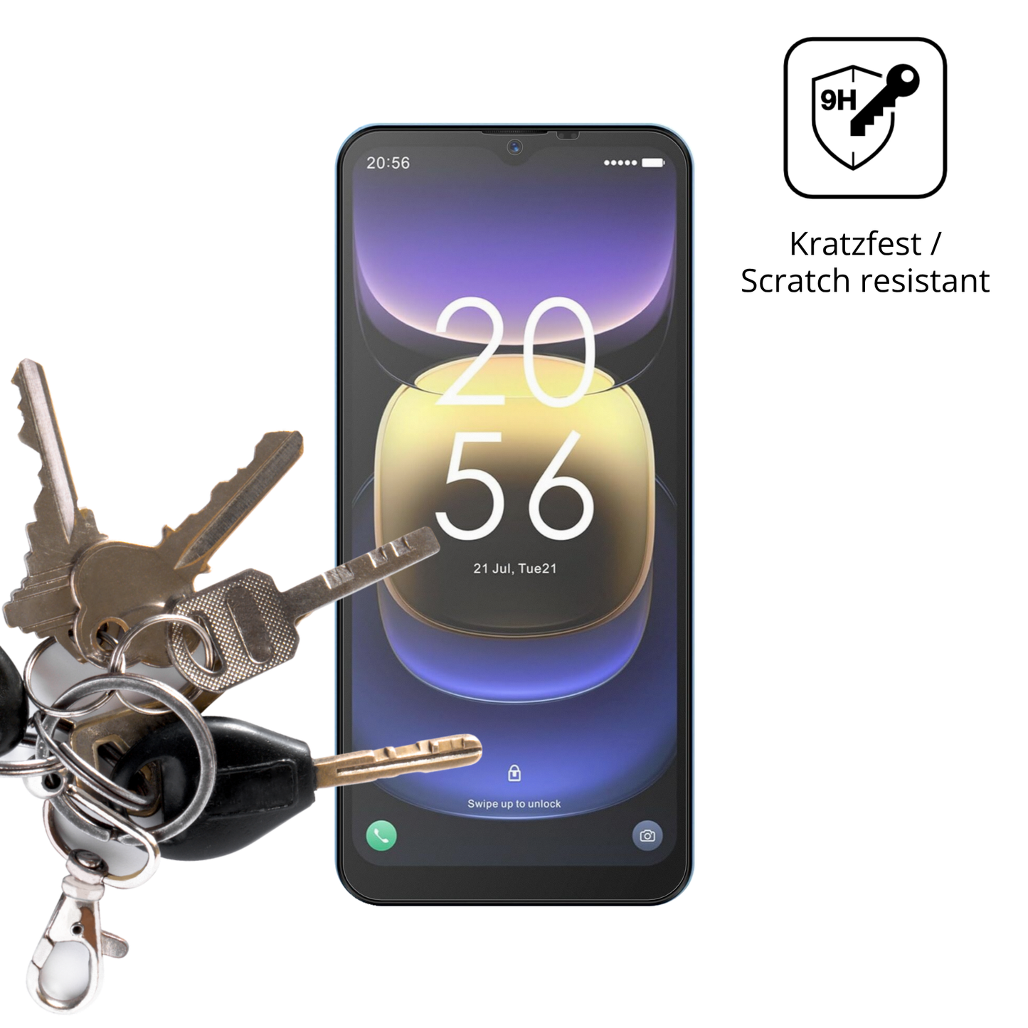 dipos Displayschutz für Invens Note TK01, mattierte Oberfläche, robuste Festigkeit und perfekte Passform