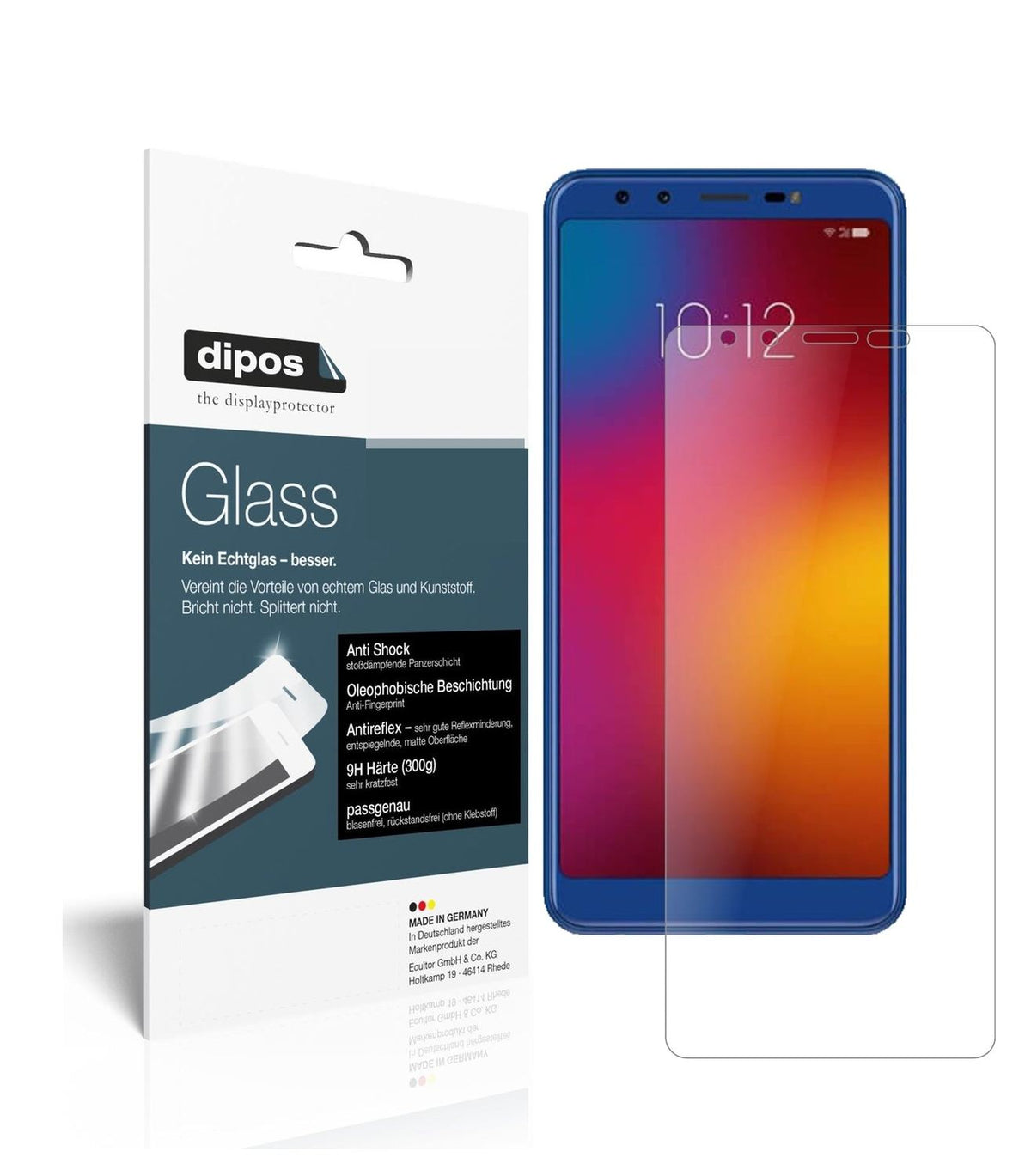 1x 9H Schutzfolie matt für Lenovo K9 Panzerfolie