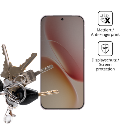 dipos Displayschutz für iQOO Z11 Turbo, mattierte Oberfläche, Blickschutzfilter und perfekter Passform