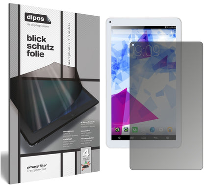 dipos Displayschutz für iRULU eXpro 2 Plus, mattierte Oberfläche, Blickschutzfilter und perfekter Passform