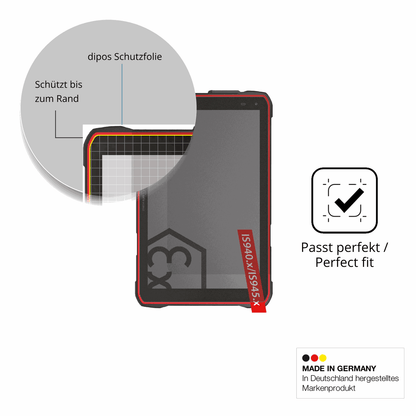 Blickschutzfolie für i.safe MOBILE IS940.1 matt Schutzfolie Privacy
