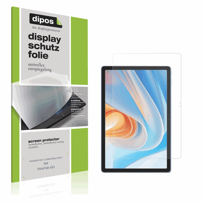 Matte Displayschutzfolie von dipos passend für Itel VistaTab GO, präziser Zuschnitt und blasenfrei montiert