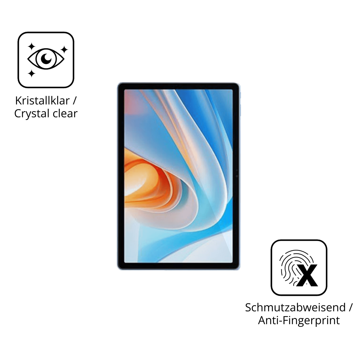 Flexible TPU-Folie passend zugeschnitten für Itel VistaTab GO, vollständige Abdeckung