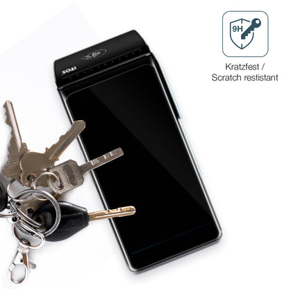 dipos Displayschutz für Itos CM5, transparente Oberfläche, perfekte Passform auch für die Rundungen