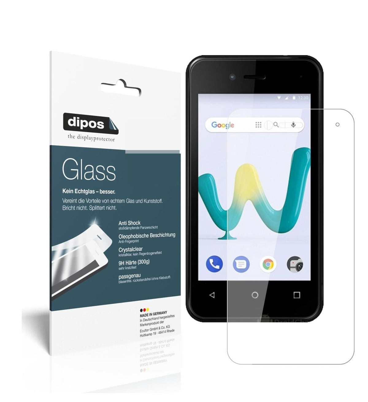 1x 9H Schutzfolie für Wiko Sunny 3 Mini Panzerfolie