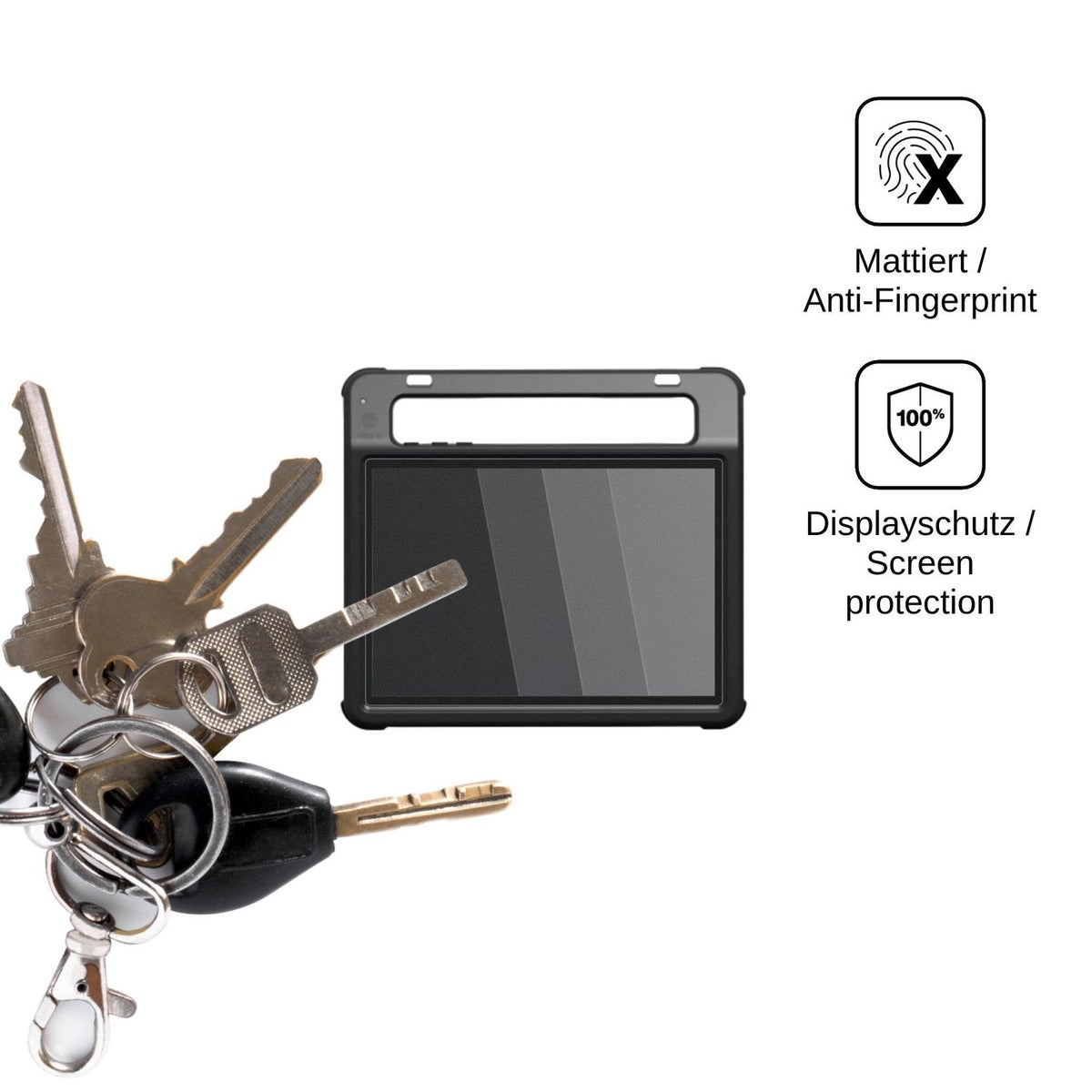 Blickschutzfolie für Jabbla Vibe 12 Plus matt Schutzfolie Privacy