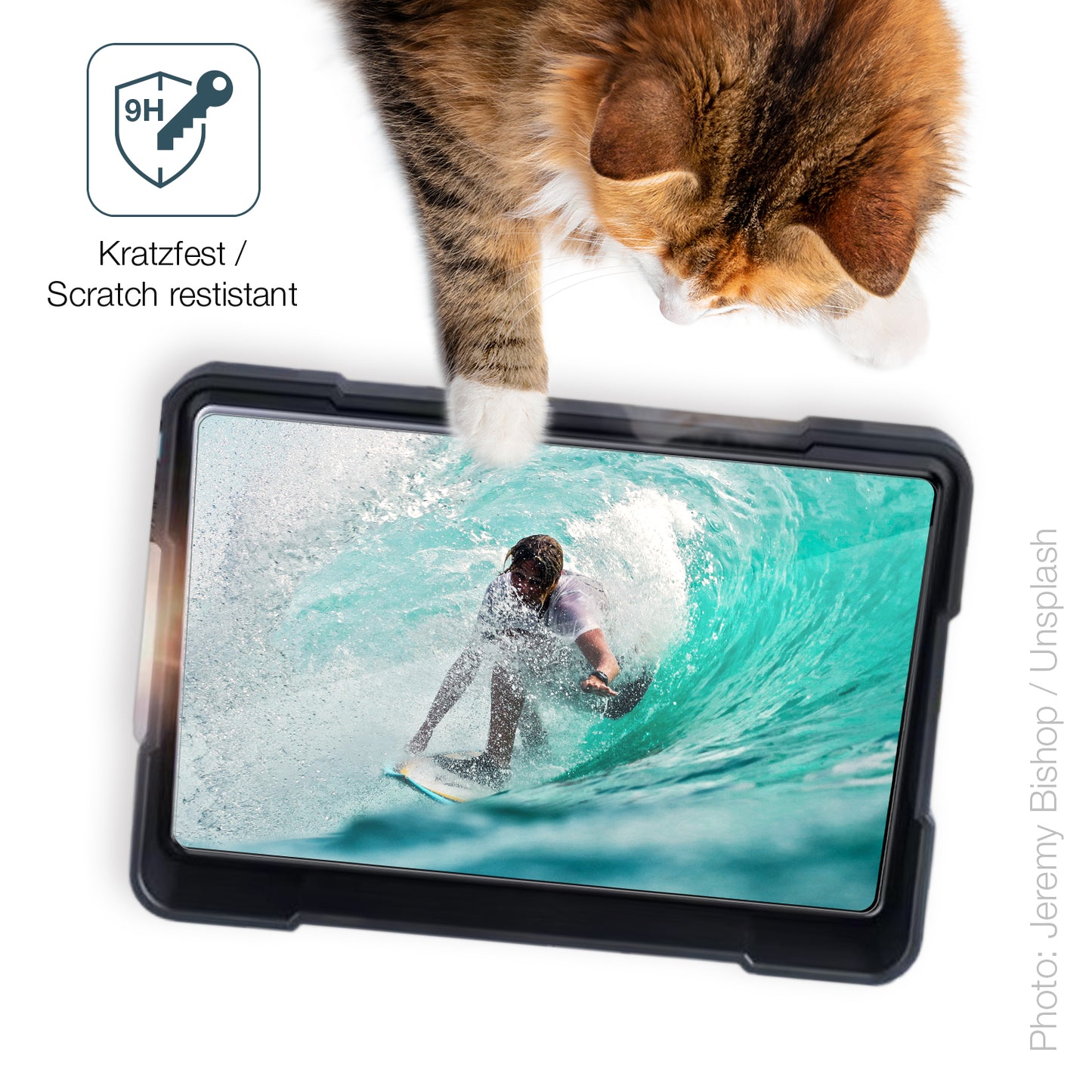dipos Displayschutz für Jansite MT-18, transparente Oberfläche, perfekte Passform auch für die Rundungen