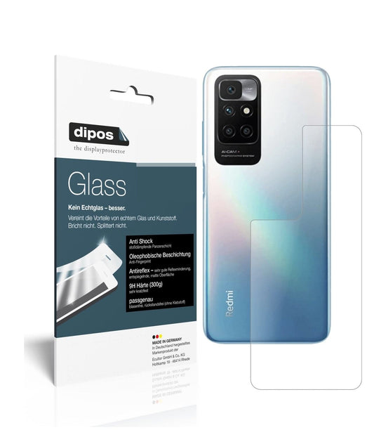 1x 9H Schutzfolie matt für Xiaomi Redmi 10 Rückseite Panzerfolie