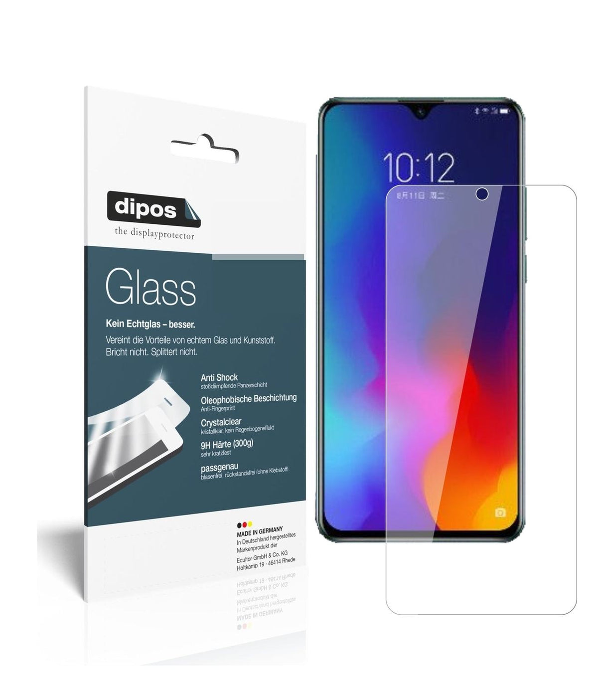 1x 9H Schutzfolie für Lenovo Z6 Youth Edition Panzerfolie