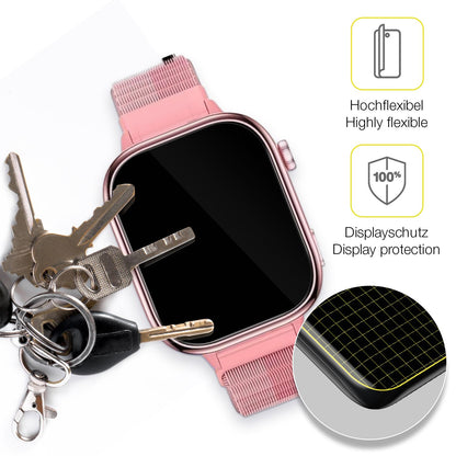 dipos Displayschutz für JoJoego Smartwatch Kinder, transparente Oberfläche, geringe Dicke und perfekte Passform