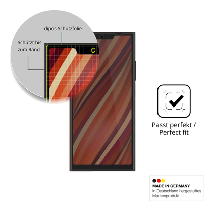 Schutz gegen Kratzer auf dem Jolla Phone Glas durch Schlüssel, Stöße gegen die Tischkante oder Stürze