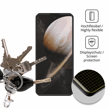 dipos Displayschutz für JoyHandy Pova 7 Pro, transparente Oberfläche, perfekte Passform auch für die Rundungen