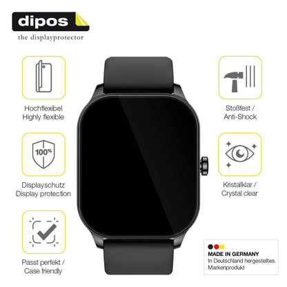 2x 3D Full Cover Schutzfolie für Amazfit Pop 3s (7)