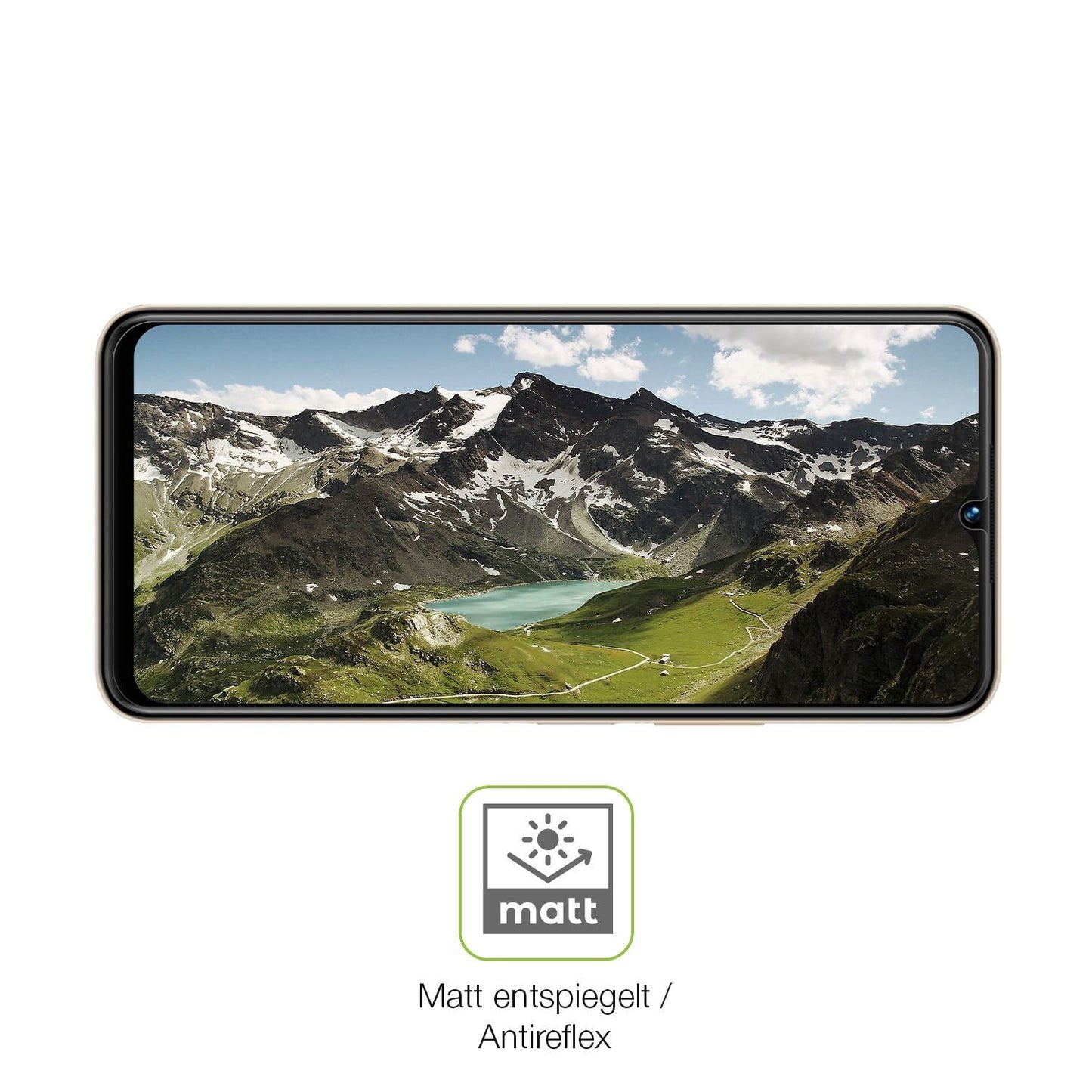 2x Full Cover Schutzfolie matt für VIVO Y35 5G (5)