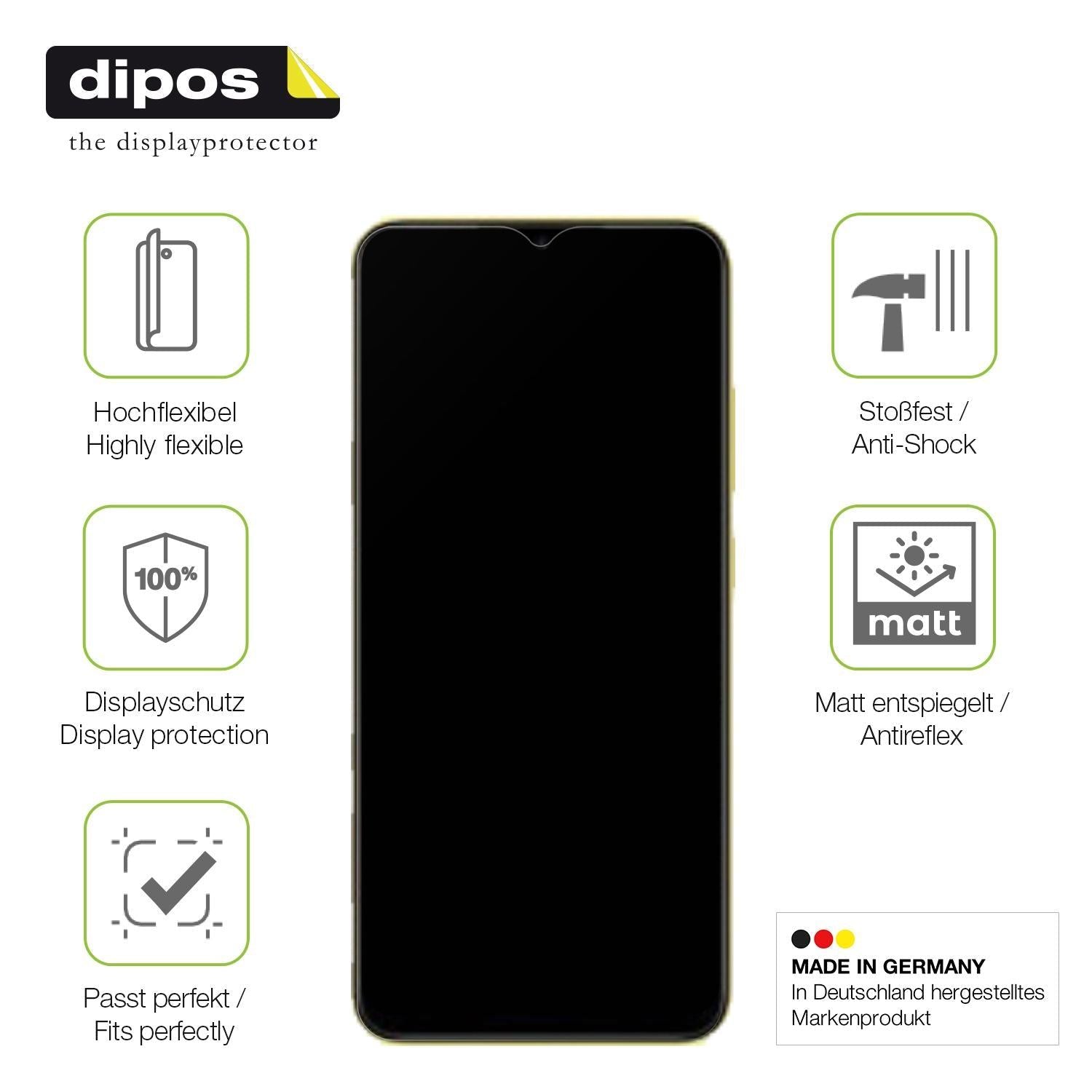2x Full Cover Schutzfolie matt für Xiaomi POCO M4  (7)