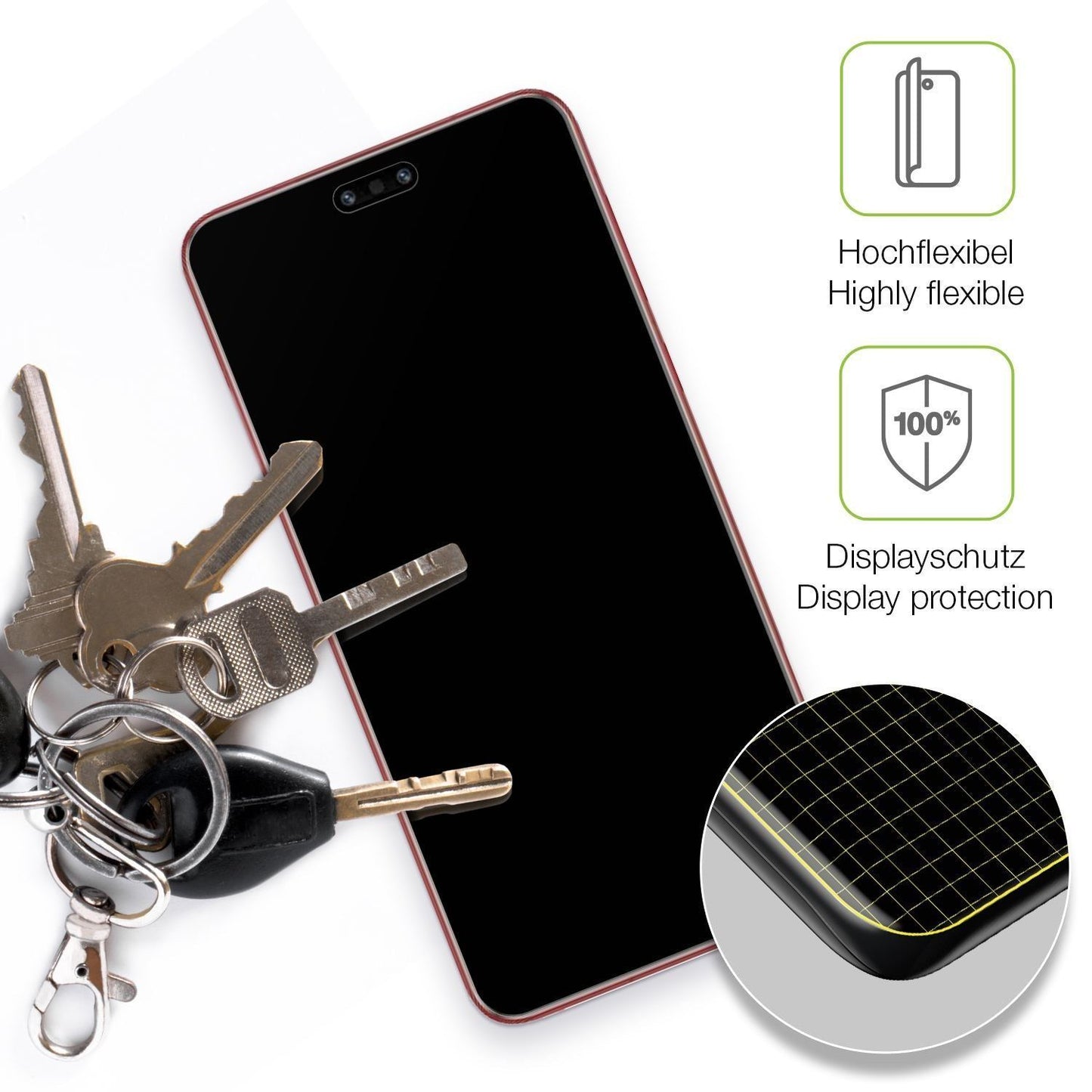 2x Full Cover Schutzfolie matt für Huawei Mate 60  (3)