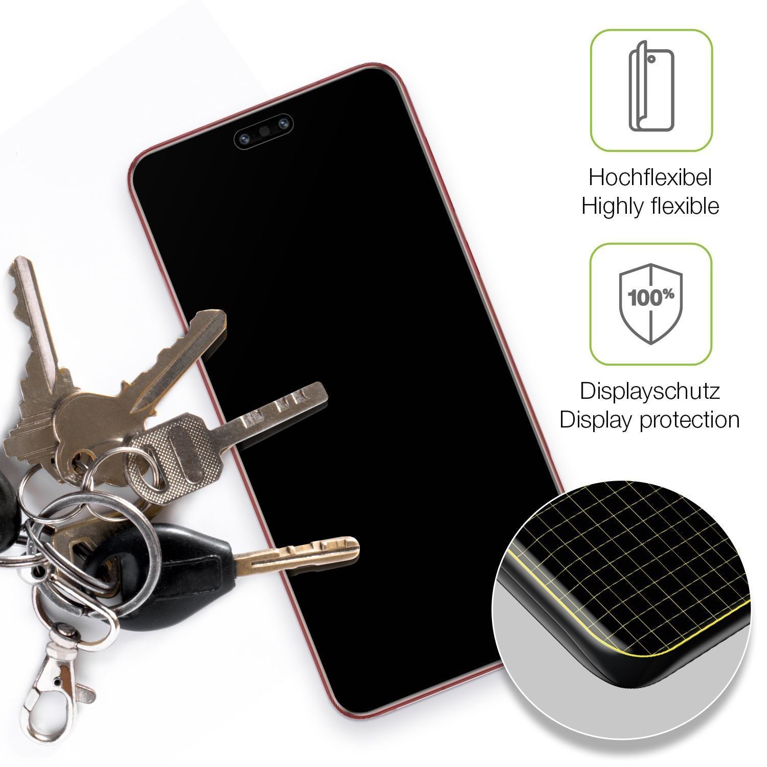 2x Full Cover Schutzfolie matt für Huawei Mate 60  (3)